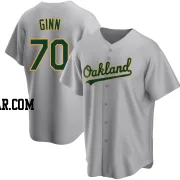 J.T. Ginn Men's Oakland Athletics Gray Replica Road Jersey