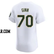 J.T. Ginn Men's Oakland Athletics White Elite Home Jersey