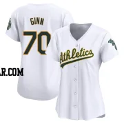 J.T. Ginn Women's Oakland Athletics White Limited Home Jersey