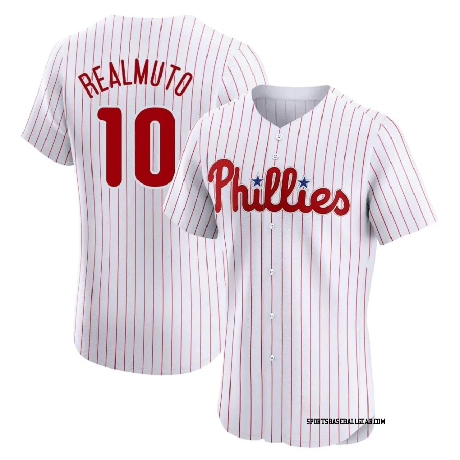 J.T. Realmuto Men's Philadelphia Phillies White Elite Home Jersey