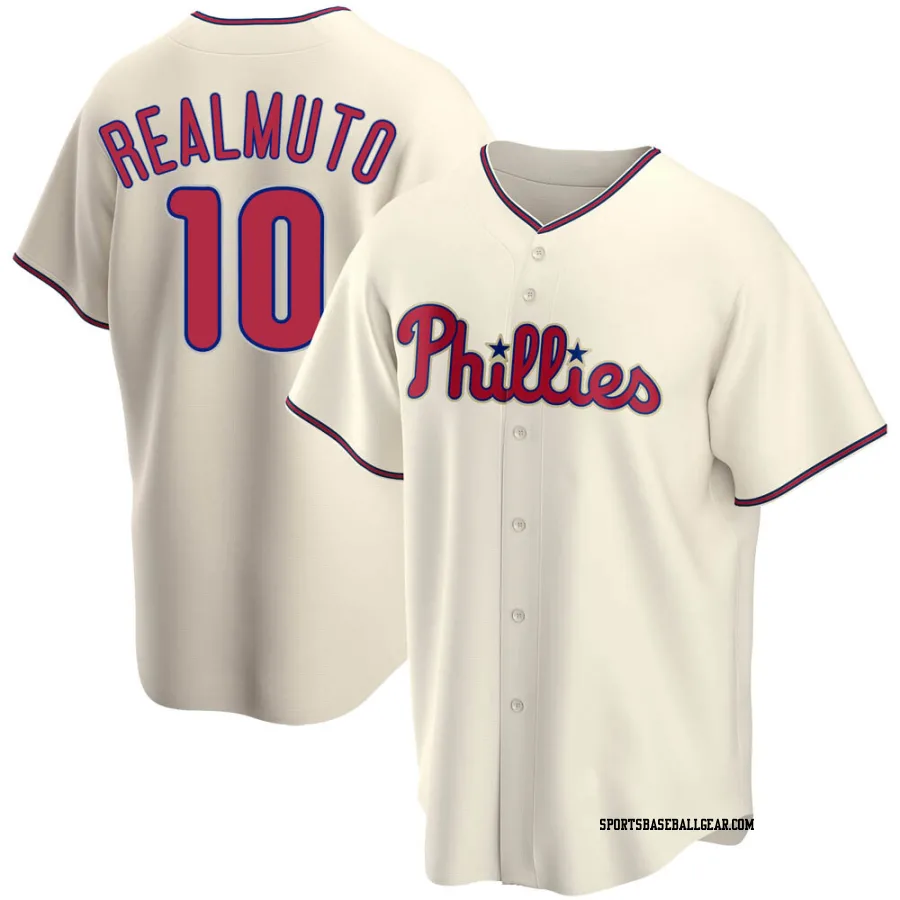 J.T. Realmuto Youth Philadelphia Phillies Cream Replica Alternate Jersey