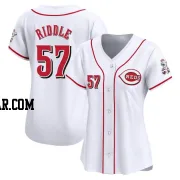 JT Riddle Women's Cincinnati Reds White Limited Home Jersey