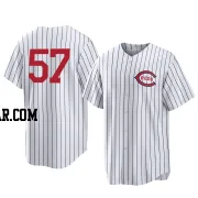 JT Riddle Youth Cincinnati Reds White Replica 2022 Field Of Dreams Jersey