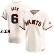 J.t. Snow Men's San Francisco Giants Cream Limited Home Jersey