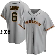 J.t. Snow Men's San Francisco Giants Gray Replica Road Jersey