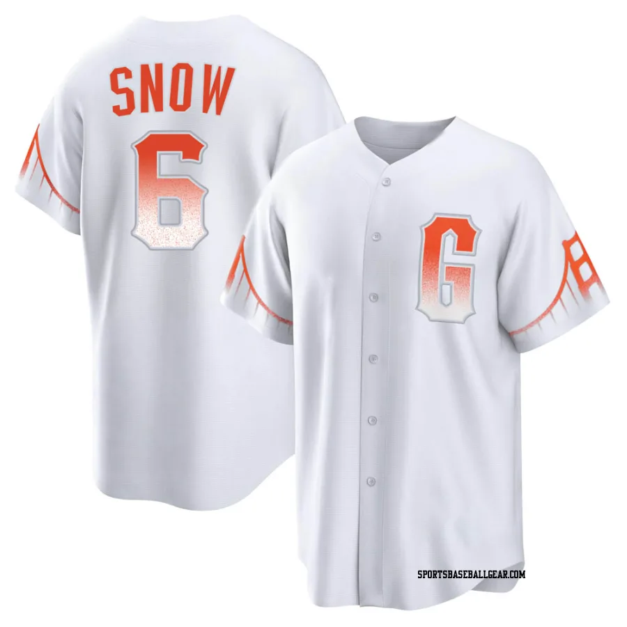 J.t. Snow Men's San Francisco Giants White Replica 2021 City Connect Jersey