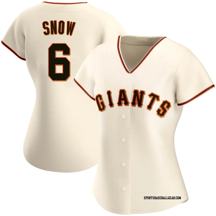 J.t. Snow Women's San Francisco Giants Cream Authentic Home Jersey