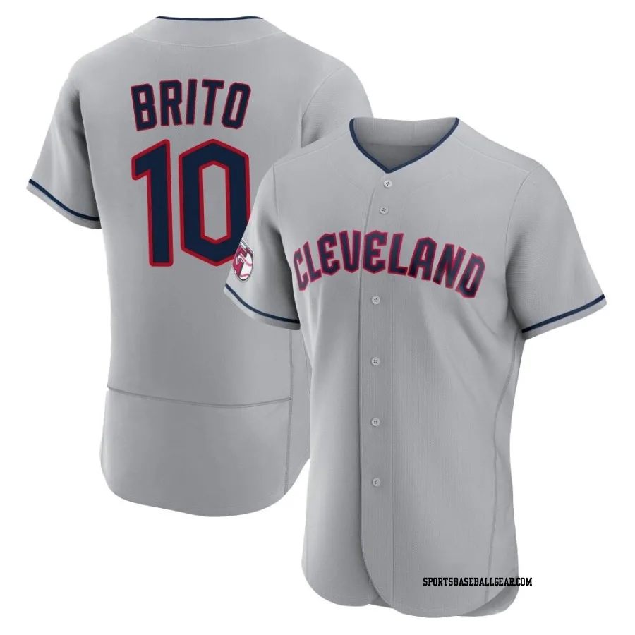 Juan Brito Men's Cleveland Guardians Gray Authentic Road Jersey