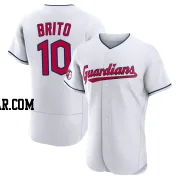 Juan Brito Men's Cleveland Guardians White Authentic Home Jersey