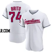 Juan Brito Men's Cleveland Guardians White Authentic Home Jersey