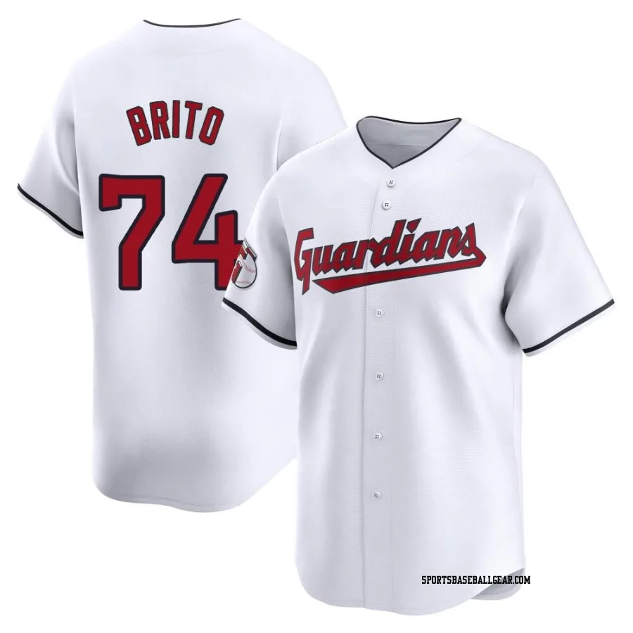 Juan Brito Men's Cleveland Guardians White Limited Home Jersey