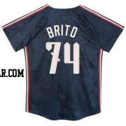 Juan Brito Toddler Cleveland Guardians Navy Limited Preschool & 2024 City Connect Jersey