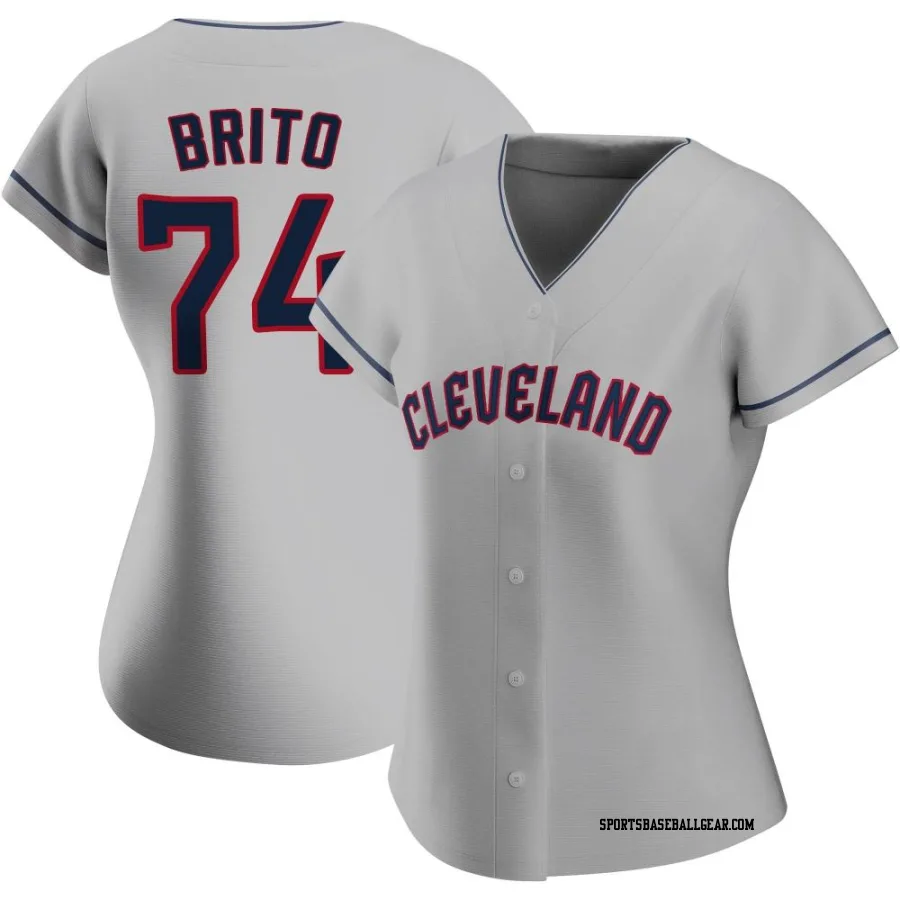 Juan Brito Women's Cleveland Guardians Gray Authentic Road Jersey