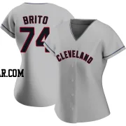 Juan Brito Women's Cleveland Guardians Gray Replica Road Jersey