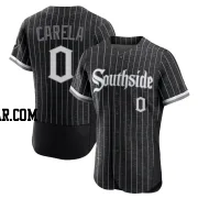 Juan Carela Men's Chicago White Sox Black Authentic 2021 City Connect Jersey