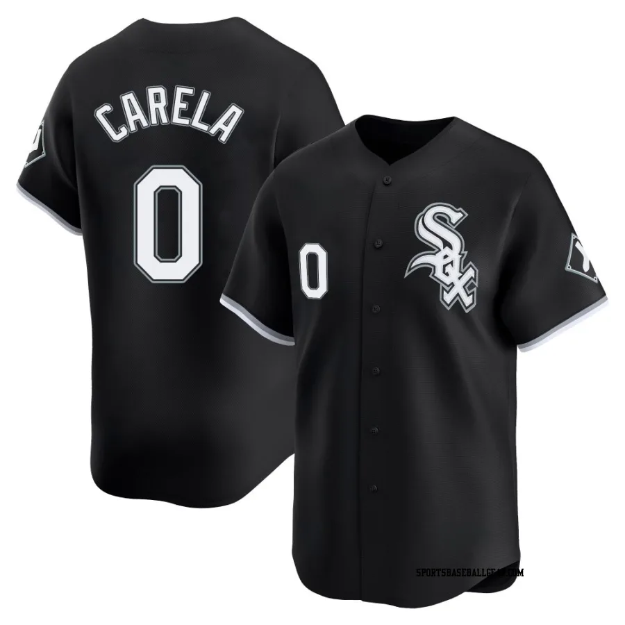 Juan Carela Men's Chicago White Sox Black Limited Alternate Jersey