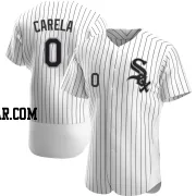 Juan Carela Men's Chicago White Sox White Authentic Home Jersey