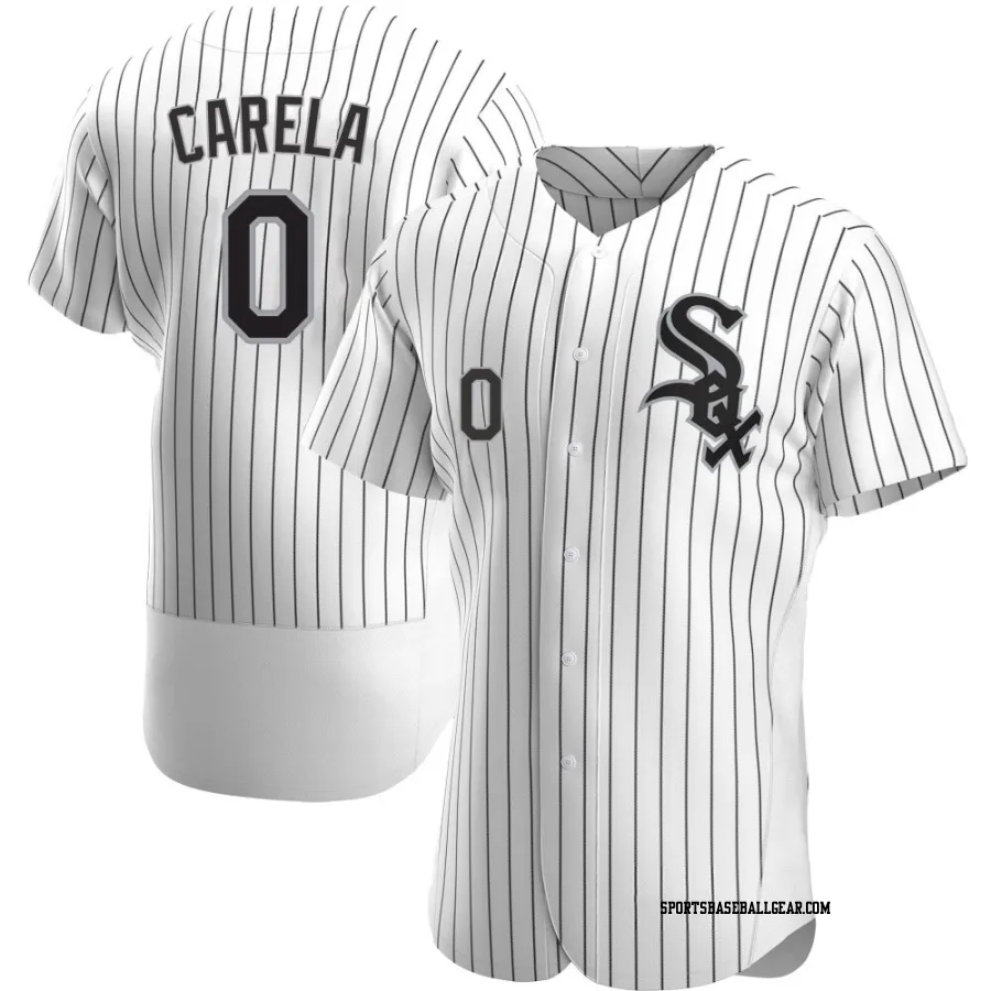 Juan Carela Men's Chicago White Sox White Authentic Home Jersey