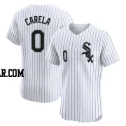 Juan Carela Men's Chicago White Sox White Elite Home Jersey