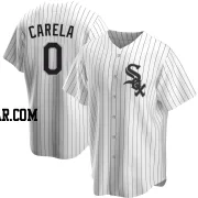 Juan Carela Men's Chicago White Sox White Replica Home Jersey