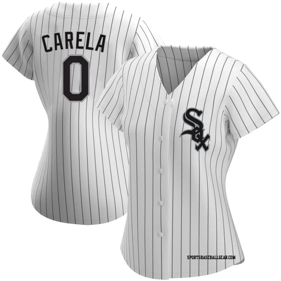 Juan Carela Women's Chicago White Sox White Authentic Home Jersey