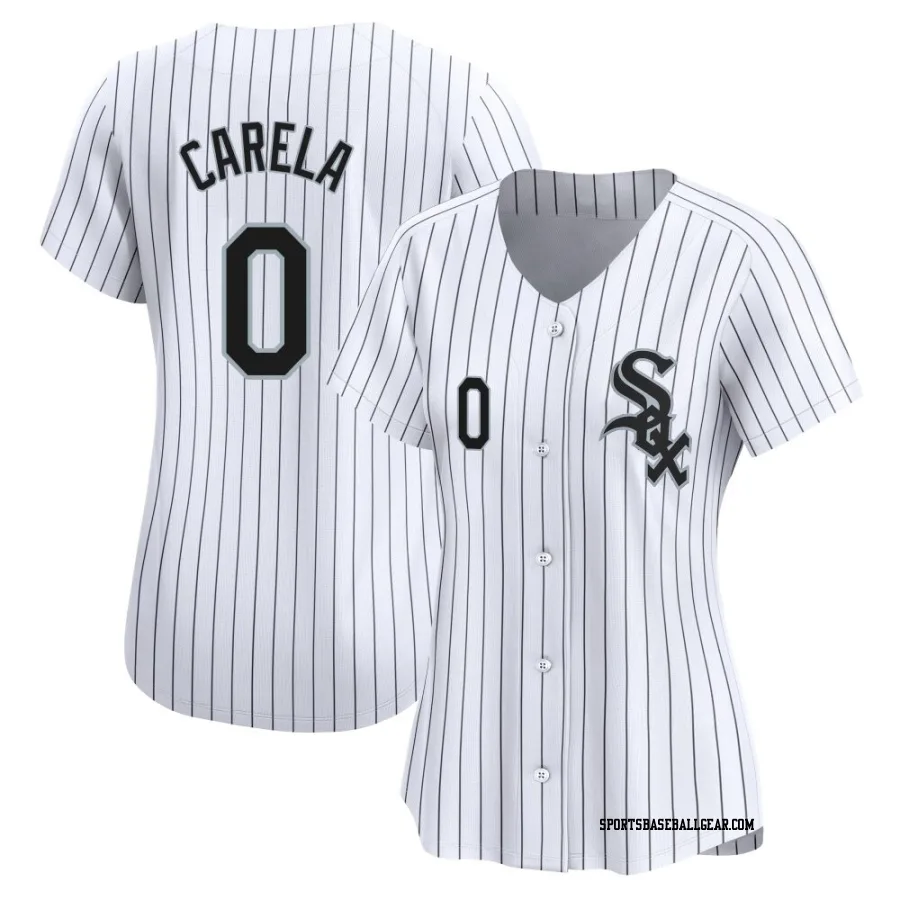 Juan Carela Women's Chicago White Sox White Limited Home Jersey