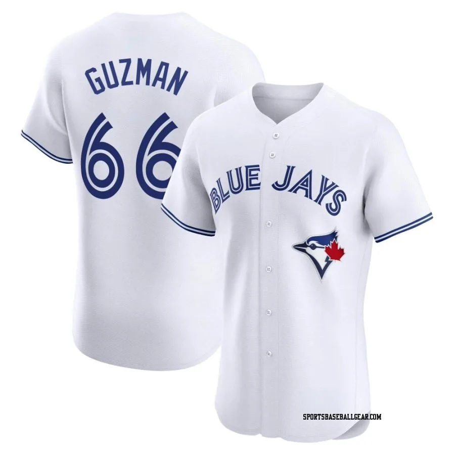 Juan Guzman Men's Toronto Blue Jays White Elite Home Jersey