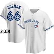 Juan Guzman Men's Toronto Blue Jays White Replica Home Jersey