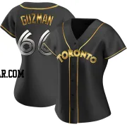 Juan Guzman Women's Toronto Blue Jays Black Golden Replica Alternate Jersey