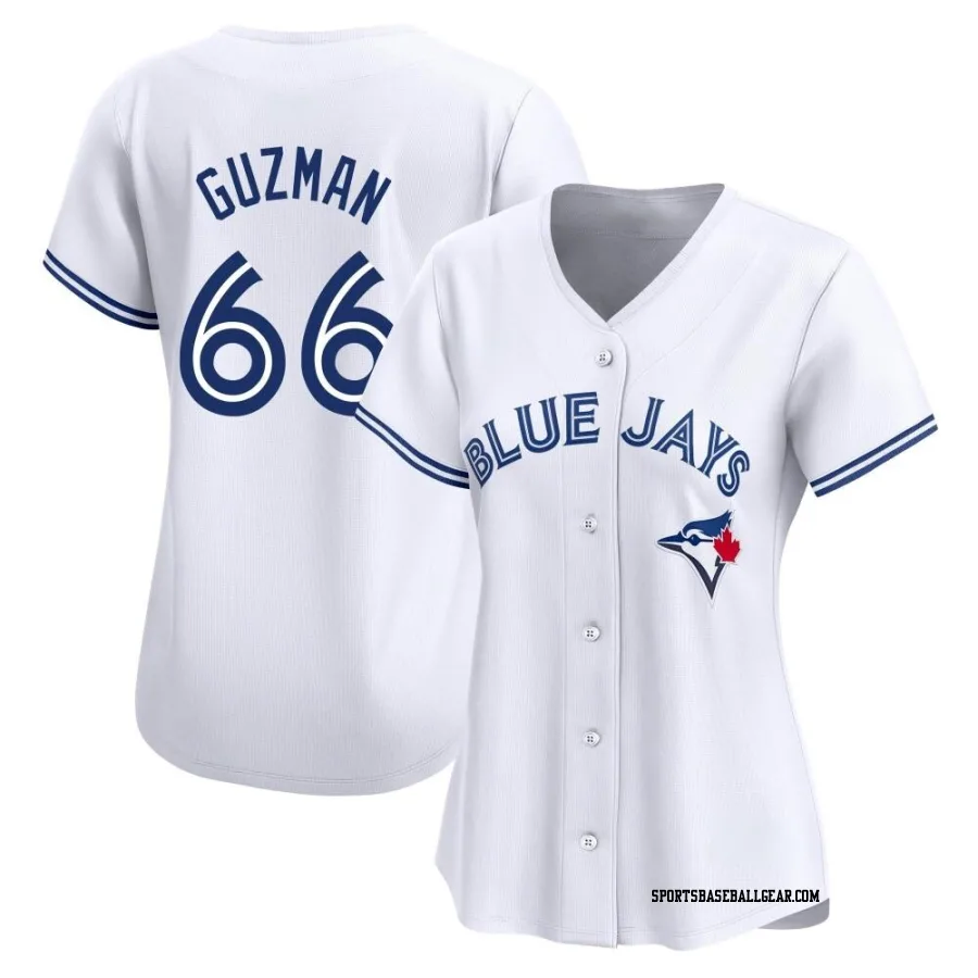 Juan Guzman Women's Toronto Blue Jays White Limited Home Jersey