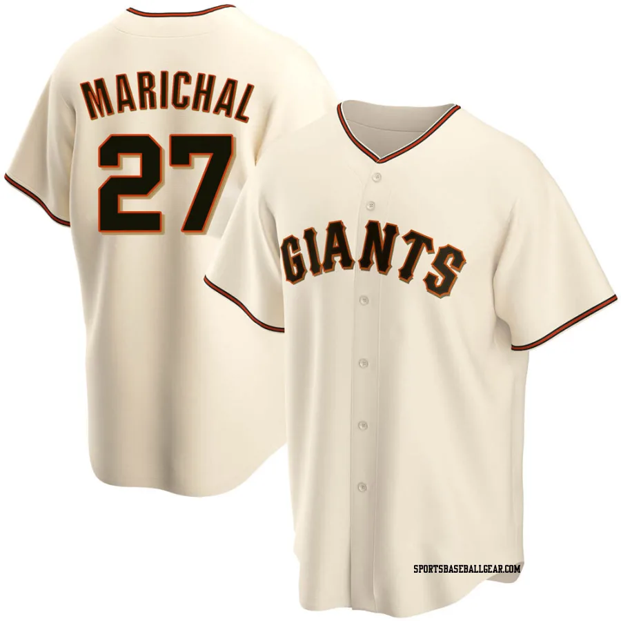 Juan Marichal Men's San Francisco Giants Cream Replica Home Jersey