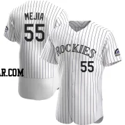 Juan Mejia Men's Colorado Rockies White Authentic Home Jersey