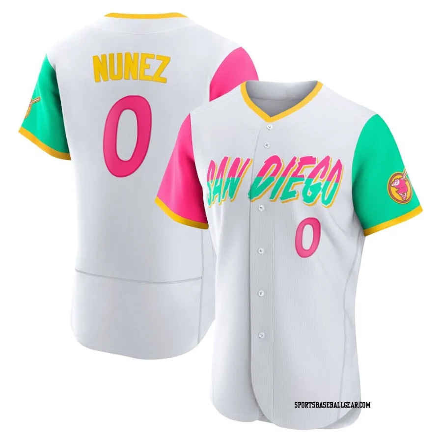 Juan Nunez Men's San Diego Padres White Authentic 2022 City Connect Jersey