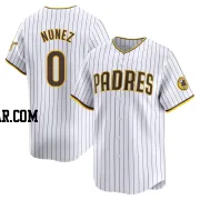 Juan Nunez Men's San Diego Padres White Limited Home Jersey