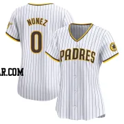 Juan Nunez Women's San Diego Padres White Limited Home Jersey