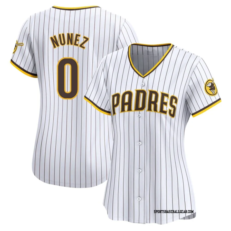 Juan Nunez Women's San Diego Padres White Limited Home Jersey