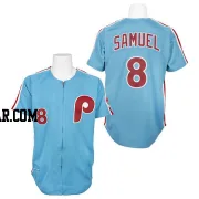 Juan Samuel Men's Philadelphia Phillies Blue Authentic 1984 Throwback Jersey