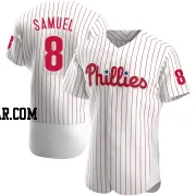 Juan Samuel Men's Philadelphia Phillies White Authentic Home Jersey