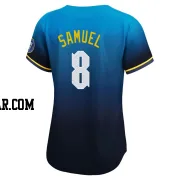 Juan Samuel Women's Philadelphia Phillies Blue Limited 2024 City Connect Jersey