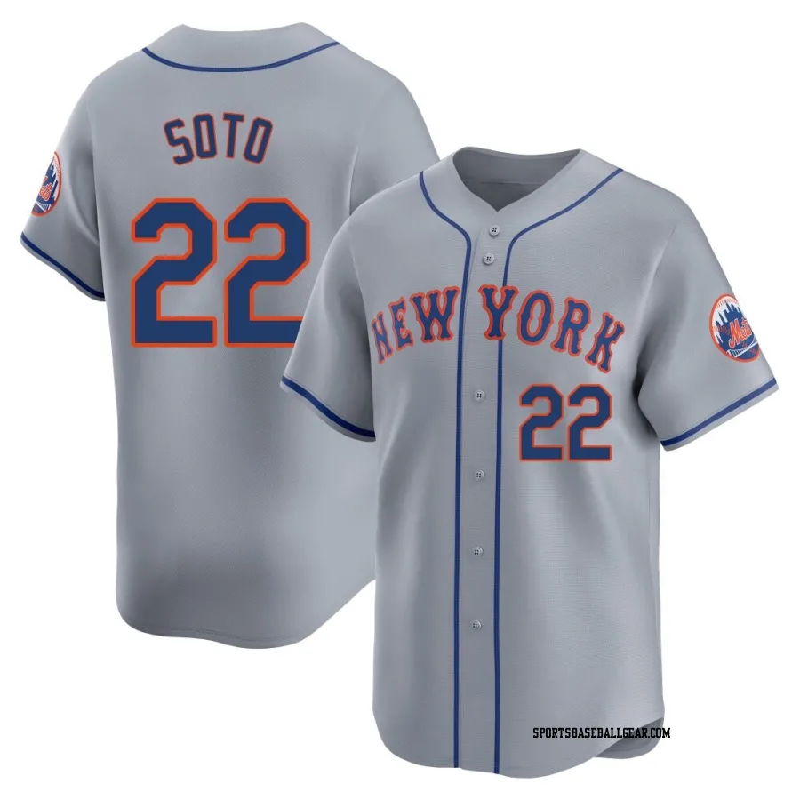 Juan Soto Men's New York Mets Gray Limited Away Jersey