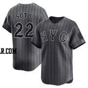 Juan Soto Men's New York Mets Limited Graphite 2024 City Connect Jersey