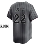 Juan Soto Men's New York Mets Limited Graphite 2024 City Connect Jersey