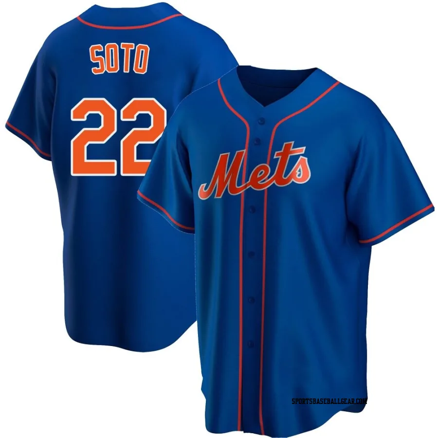 Juan Soto Men's New York Mets Royal Replica Alternate Jersey