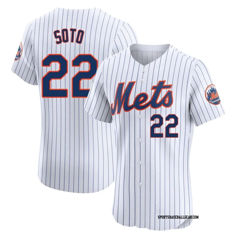 Juan Soto Men's New York Mets White Elite Home Jersey