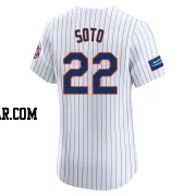 Juan Soto Men's New York Mets White Elite Home Patch Jersey