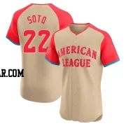 Juan Soto Men's New York Yankees Cream Elite American League 2024 All-Star Game Jersey