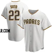 Juan Soto Men's San Diego Padres White/Brown Replica Home Jersey