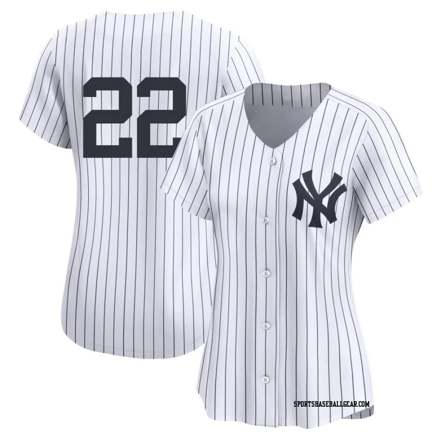 Juan Soto Women's New York Yankees White Limited Yankee Home 2nd Jersey