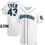 Juan Then Men's Seattle Mariners White Authentic Home Jersey