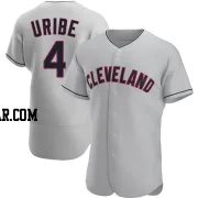 Juan Uribe Men's Cleveland Guardians Gray Authentic Road Jersey